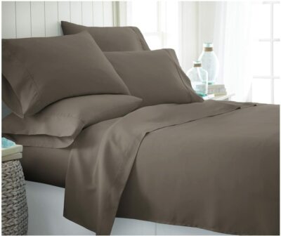 ienjoy Home Premium 6 Piece King Sheet Set Taupe-image