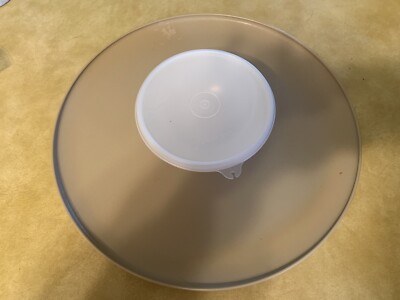 Vintage Tupperware Dip-n-Serve Chip and Dip Server Tray Bowl and Seal 492-2-image