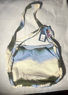 RACHEL COMEY x TARGET Green Blue Cream Dip Dyed Oversized Rouched Tote Bag-image