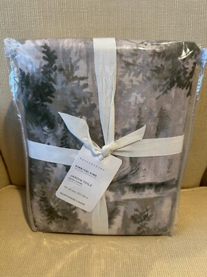 Pottery Barn Jardin Toile King Duvet Cover Green New with tags-image