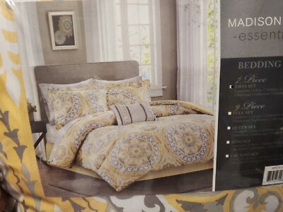 Madison Park Essentials Serenity Complete Comforter Set - Yellow-image