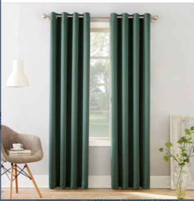 Sun Zero Gregory Everglade Polyester 54 in. W X 63 in. L Grommet Room Darkening-image