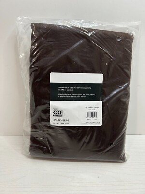 Lichtenberg Sun Zero Energy Efficient Room Darkening Rod Pocket one Panel Brown-image
