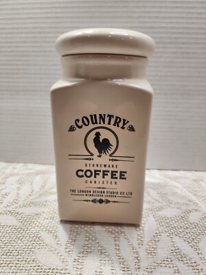 Country Stoneware Canister The London Design Studio Wimbledon London Replacement-image