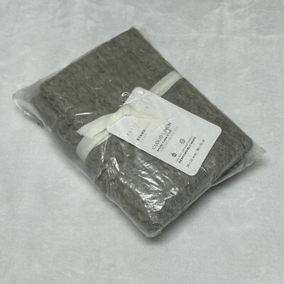 Pottery Barn Standard Pillow Sham Cloud Linen Loden NWT-image