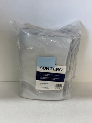 Sun Zero Broderick Theater Grade Blackout Curtains white1 Panel 104x96 new-image