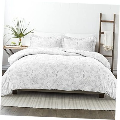 Duvet Cover Queen (Gray) - Experience Hotel-Like Comfort with Unparalleled -image