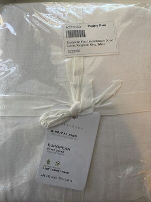 Pottery Barn European KING Duvet Cover-image