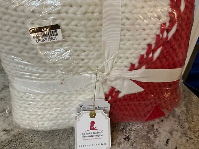 Pottery Barn  heart Knit Throw 50