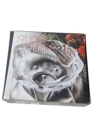 Studio Nova Crystal Bear Shaped Bowl - Decorative Glassware - Collectible Gift I-image
