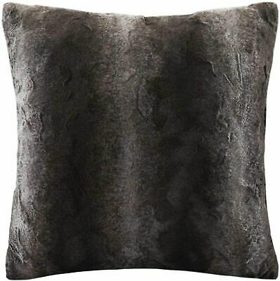 Madison Park Zuri Faux Fur Throw Pillows for Couch Bed, 20x20, Chocolate-image