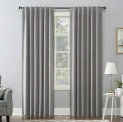 Sun Zero Hampshire Velvet Thermal 100%Blackout BackTab Curtain Panel 50