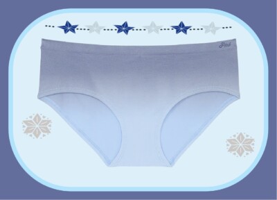 XL  Soft Blue Dip Dye Seamless Victorias Secret PINK Hipster Hiphugger Pantie-image