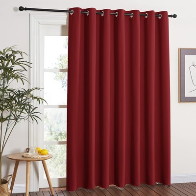 Blackout Blinds for Sliding Door - Indoor Slider Curtains for Patio, Wide Wid...-image
