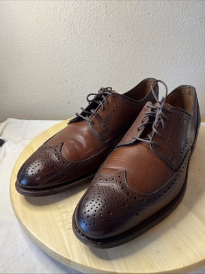 Allen Edmonds Madison Park Wingtip Leather Oxford Dress Shoe Men 11 DWalnut 9727-image