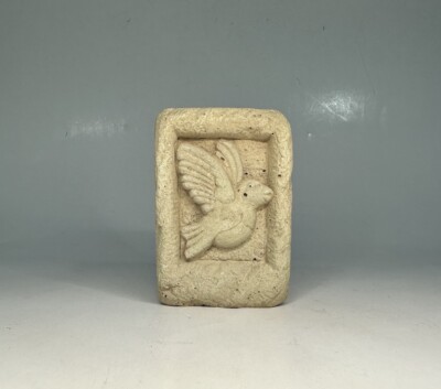 Carruth Studio Mini 3in Stone Vintage 1994 Original Handcrafted Bird Plaque 90s-image