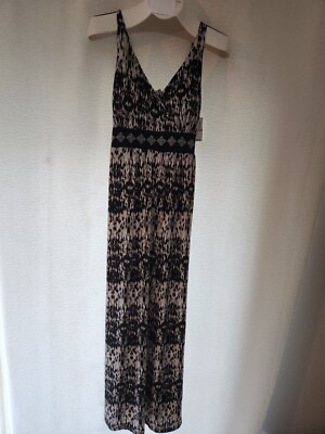 Studio West apparel Long ankle Dress sz L tropical beachy 55 inches tags attache-image