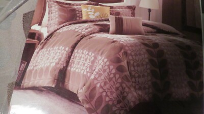 HOME DECOR- MADISON PARK 8 PIECE QUEEN COMFORTER SET- BROWN'S-image