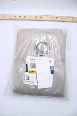 Sun Zero Noise Cancelling Thermal Grommet Blackout Curtain Solid Stone Woven -image