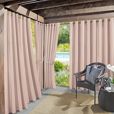 Marina Indoor/Outdoor UV Protectant Energy Efficient Grommet Curtain Panel, 5...-image