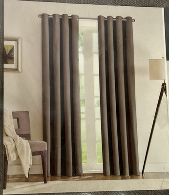 Madison Park Window Panel Curtain Luxor Herringbone 1 Panel 50”Wx84”H -NEW-image