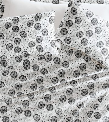 Double-Brushed Patterned Microfiber Queen Sheet Set 4 Piece – Oeko-TEX Certif...-image