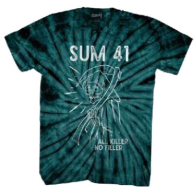 Sum 41 - Reaper- Dip Dye Green t-shirt-image