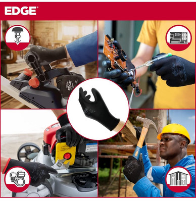 Ansell Knit Work Gloves -dipped Palm Edge, Individually Wrapped! Size=L9 12-PRs-image