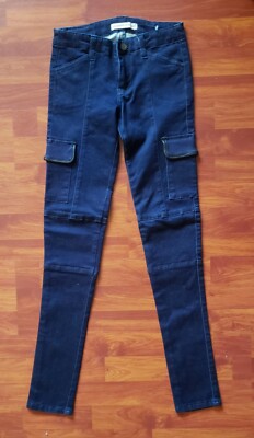 New MADISON PARK women's skinny cargo jeans size 24-image