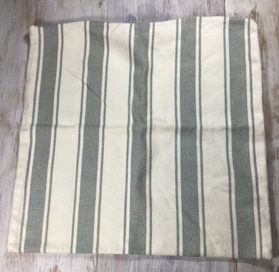 Pottery Barn Linen Blend Nautical Beach Sea 24x24 Throw Pillow Case Cotton-image