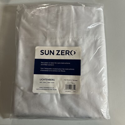 Sun Zero Panel Curtain White 40in x 63in-image