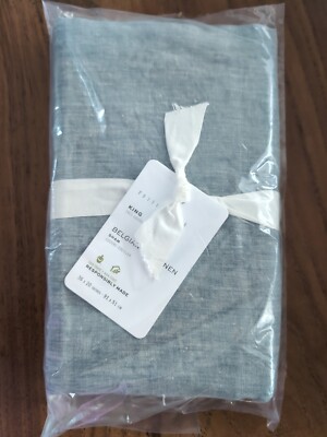 POTTERY BARN Belgian Flax Linen Sham-King -Chambray-NWT!-image