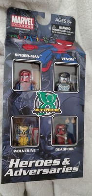 Marvel Minimates X-Treme Toys Heroes & Adversaries Deadpool Wolverine open box-image