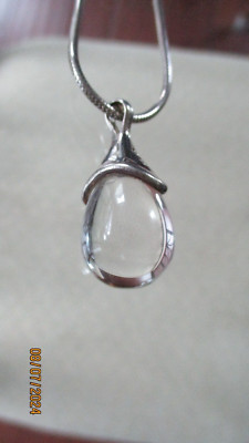 ROBERT LEE MORRIS  RLM Studio Pools of Light Crystal Necklace, Exc Cond. .925 -image