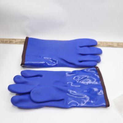(Pair) Liichaao Insulated & Waterproof Tripple Dipped Work Gloves Blue XL-image