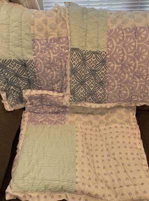 Pottery Barn Kids Mila Patchwork Shams Set Of Three, Hearts-image