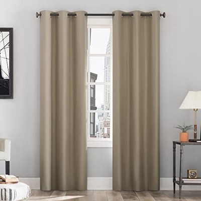 Cyrus Thermal 100% Blackout Grommet Curtain Panel Pair-image