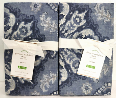 Pottery Barn Giovanna Medallion Standard 2-Shams 26