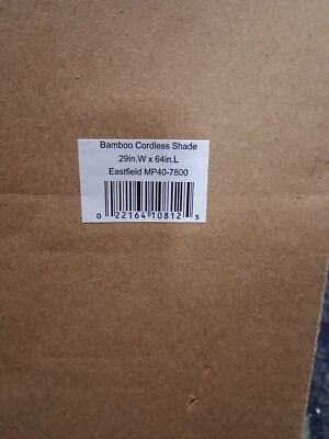 Madison Park Eastfield Bamboo Roman Shades 29in W 64in L-image