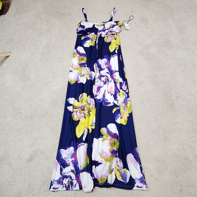 Jonathan Martin Studio Dress Womens Flowy Floral Watercolor XLarge-image