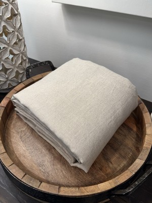 Pottery Barn Extra Long TWIN Duvet Cover, beige 100% cotton, Excellent!-image