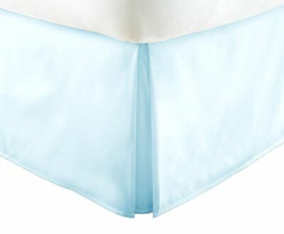 ienjoy Home Premium Pleated Bed Skirt, California King, Aqua-image