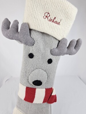 Pottery Barn Kids Classic Fair Isle Christmas Stocking Reindeer, RICHARD 11