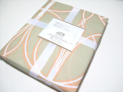 Pottery Barn Organic Cotton Light Brown King Cal King Aubrey Duvet Cover New-image