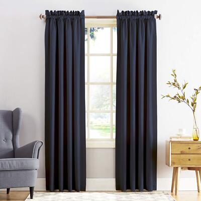 Sun Zero Barrow Energy Efficient Rod Pocket Curtain Single Panel-image