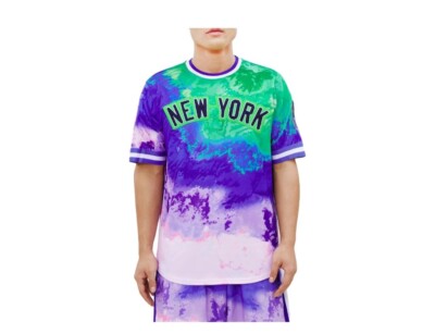Pro Standard MLB New York Yankees Pro Team Mens LARGE L Multi Dip Dye Shirt NEW-image