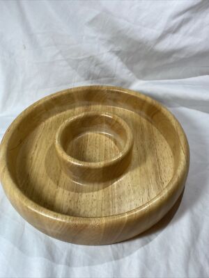Studio Nova Thailand Mikasa Wooden Chip & Dip Tray  11 1/2”-image