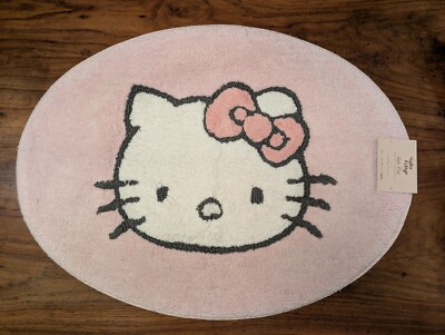 POTTERY BARN TEEN Hello Kitty® Pink Bath Mat-NWT-image
