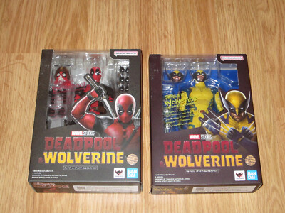 Authentic SH Figuarts Deadpool & Wolverine Set of 2 Figures In Hand U.S. Seller-image