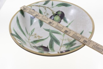 Williams Sonoma Olive Branch VERY LARGE Serving Bowl 13